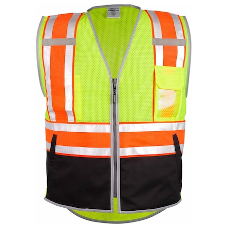 3X, Lime, Class 2 Premium Brilliant Series Ultimate Reflective Vest